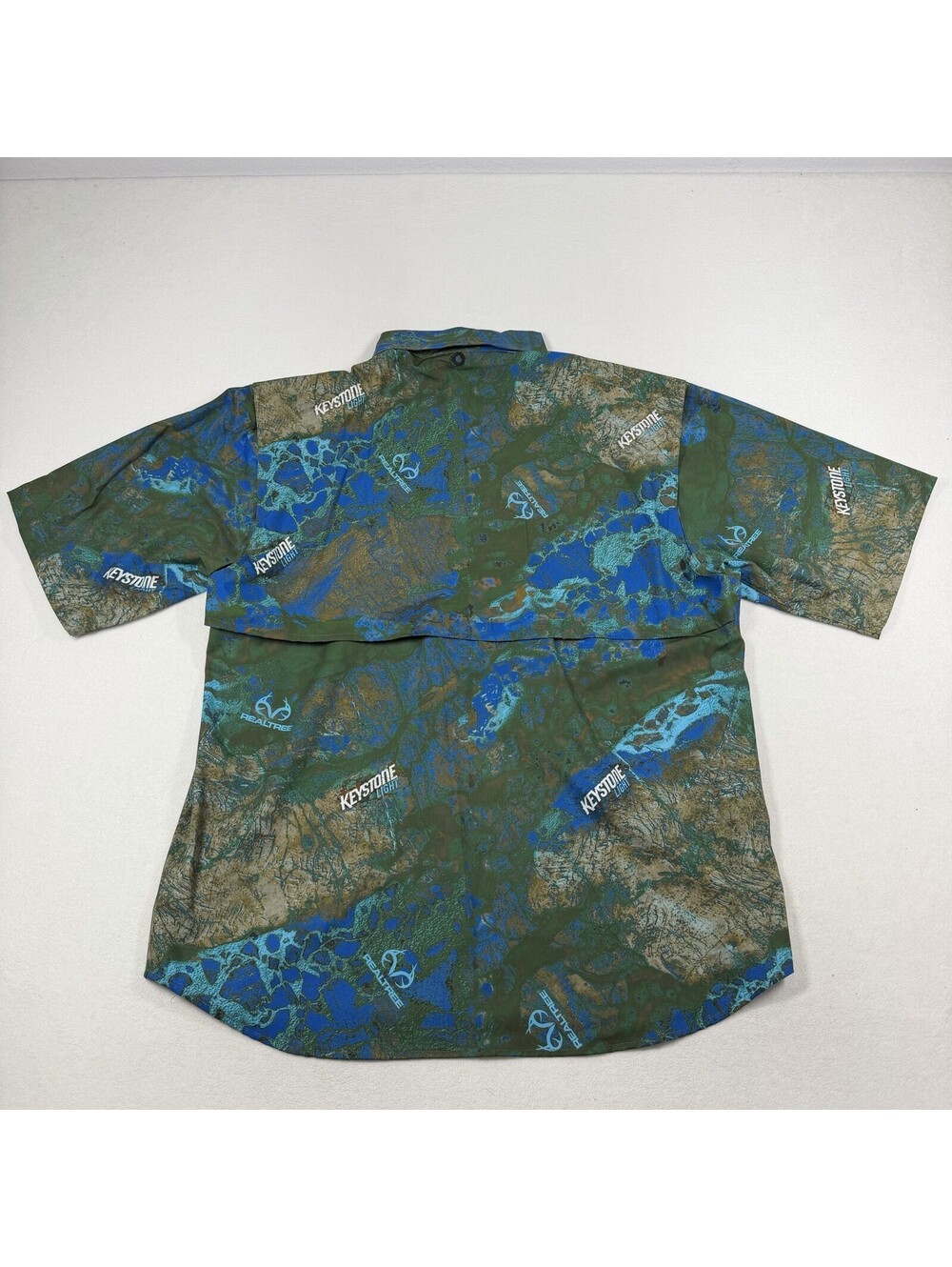 G&G Outfitters Realtree Green Keystone Light Vented Button Up Shirt Men's 2XL - Picture 2 of 11